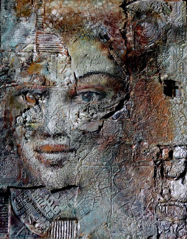 Zohar,, Athena, 30x24,Mixed-Media